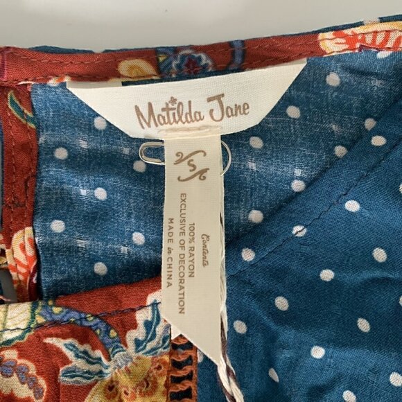 NWT Matilda Jane Woman Fall Garden Mums Blouse, Small - Picture 9 of 9